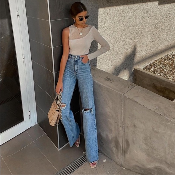 Zara | Jeans | Zara Tiktok Hi Rise Full Length Wide Leg Jeans | Poshmark
